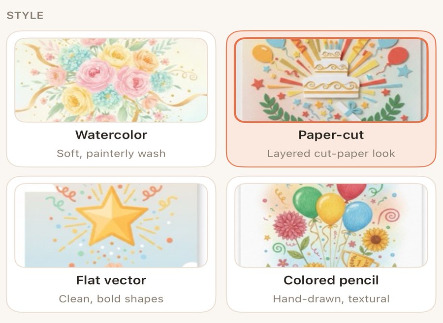 The Saludito cover-art style picker.